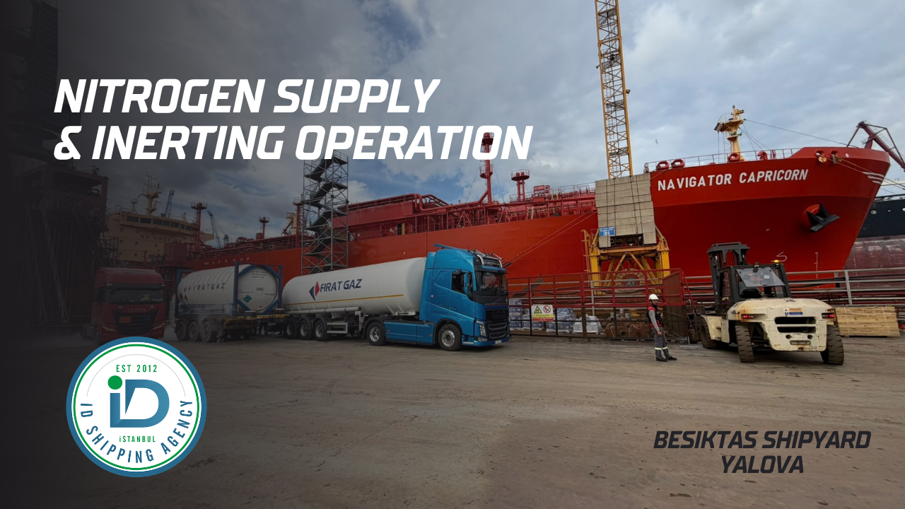 Nitrogen Supply and Inerting Operations at Beşiktaş Shipyard, Yalova